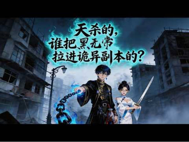 天杀的谁把黑无常拉进诡异副本了   Ai漫剧封面图