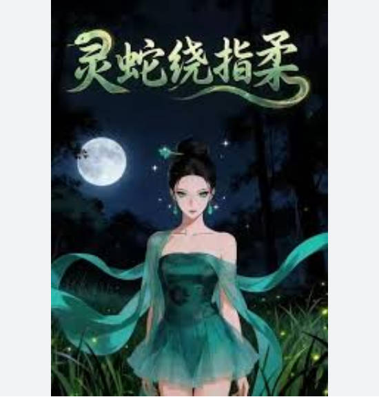 灵蛇绕指柔  Ai漫剧封面图