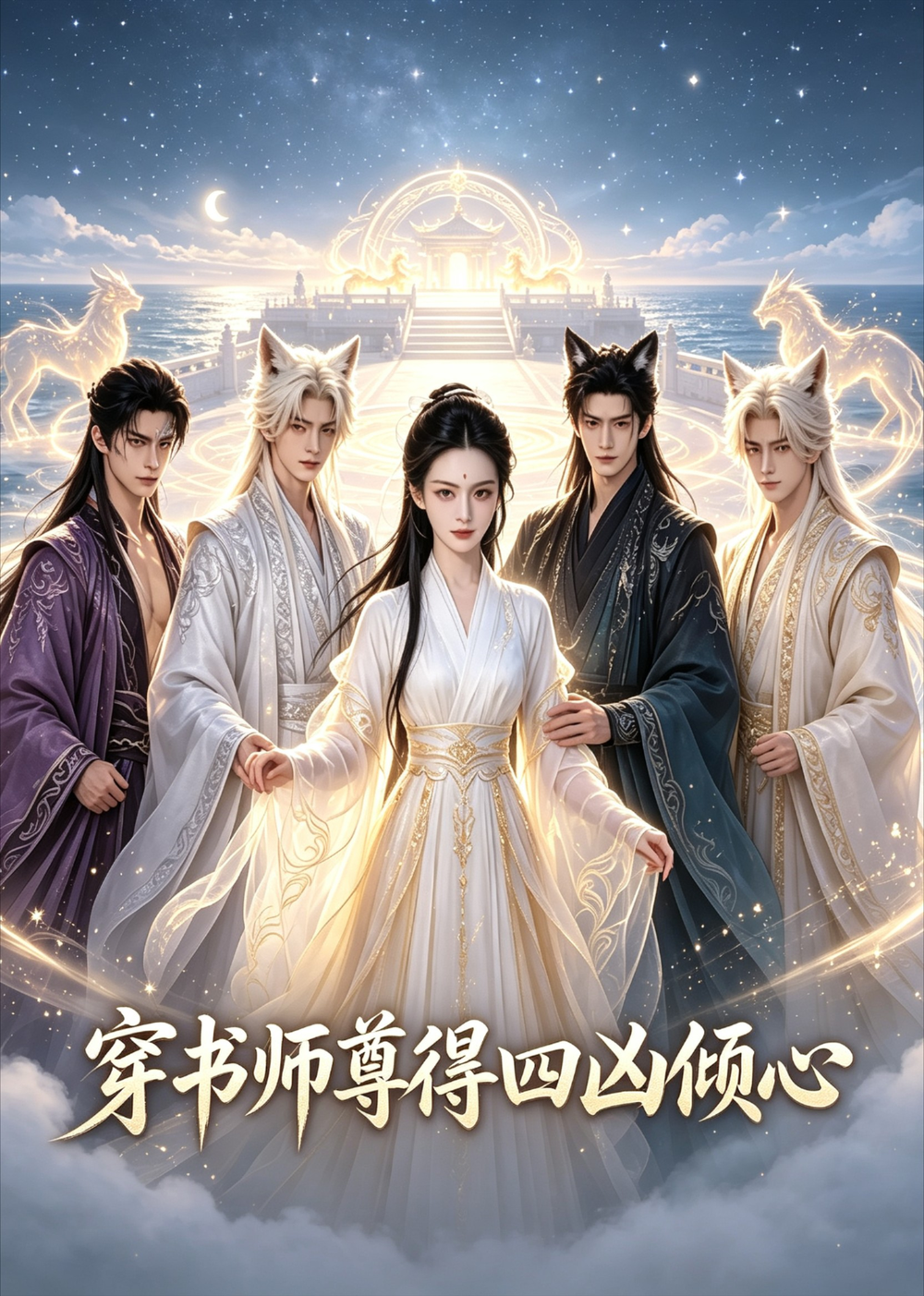 穿书师尊得四凶倾心封面图