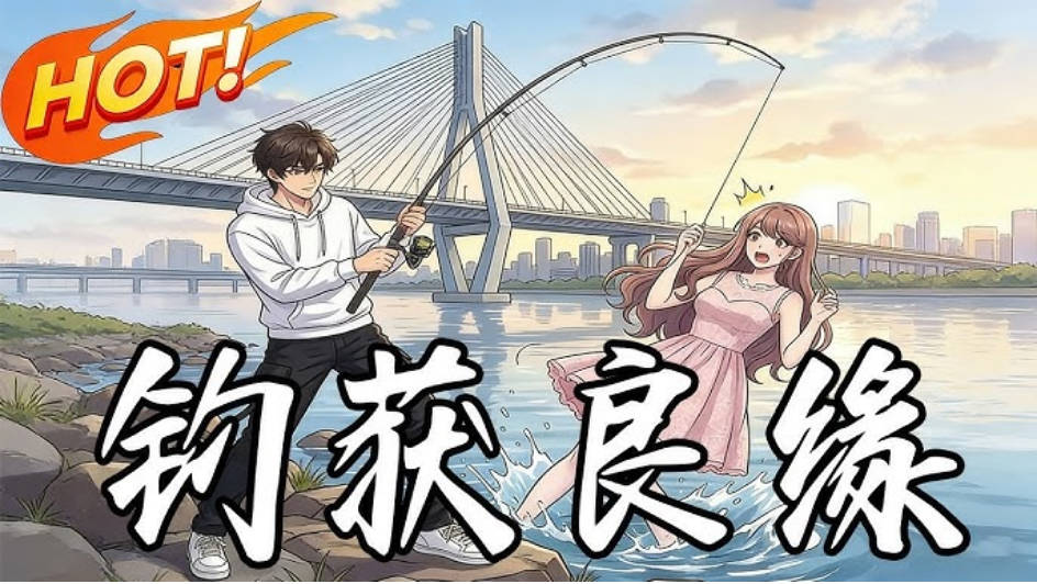钓获良缘  Ai漫剧封面图