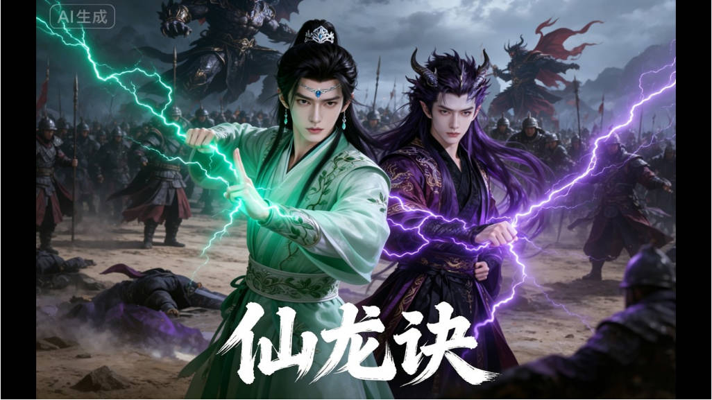 仙龙诀  Ai漫剧封面图