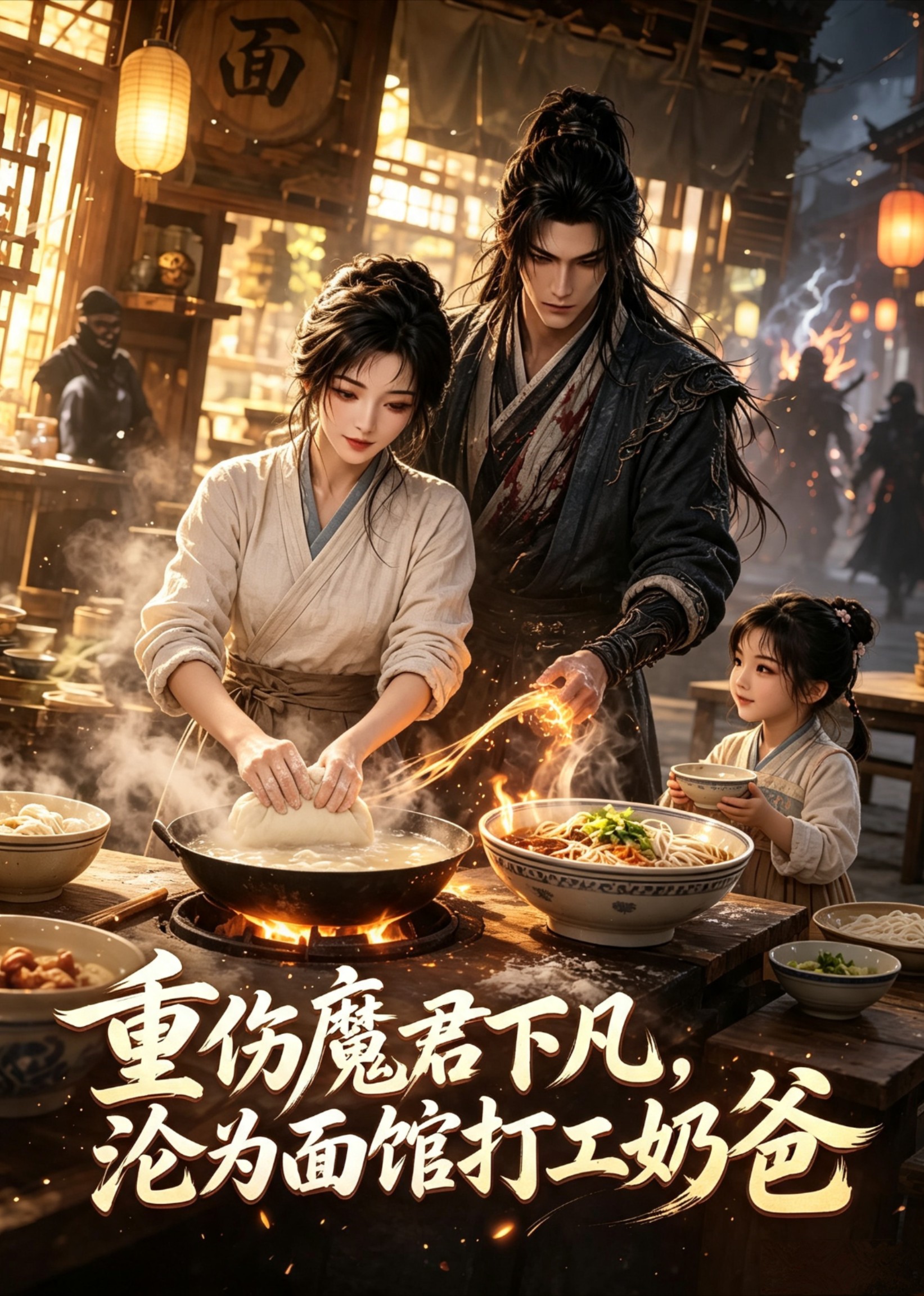 重伤魔君下凡,沦为面馆打工奶爸封面图