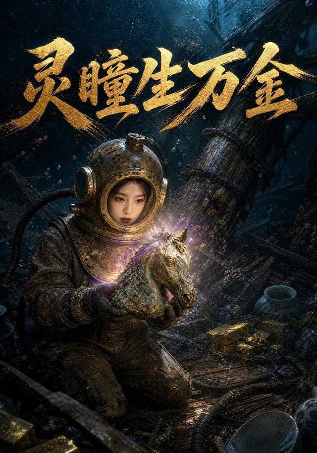 灵瞳生万金AI短剧封面图