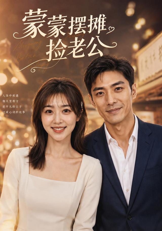 蒙蒙摆摊捡老公AI短剧封面图