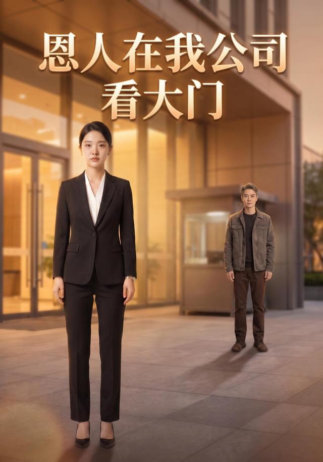 恩人在我公司看大门AI短剧封面图